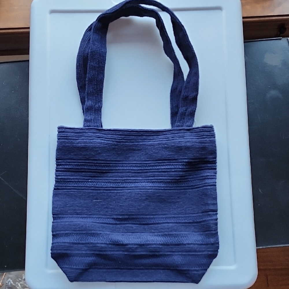 Arrowcraft Hand Woven Elegant Navy Blue Tote Bag